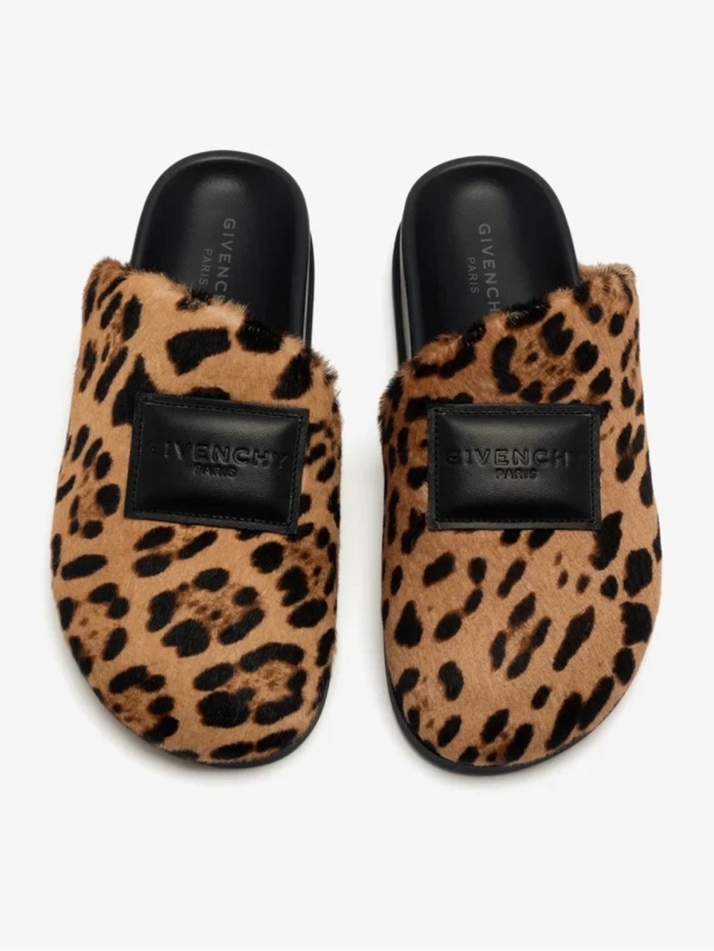 NIB Givenchy Flat Mules Leopard Pattern EU 36 $900